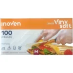 LUVA VINYSOFT M CX C/100 UND