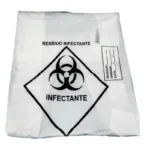 SACO P/ LIXO HOSPITALAR - BRANCO 20L 4MIC C/ 100UN