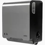 DISPENSER AUTOCORTANTE P/ PAPEL TOALHA BOBINA MECANICO PRETO INOX ESCOVADO BRAVE - NOBRE