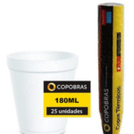 COPO TÉRMICO ISOPOR 180ML C/25UN - COPOBRAS