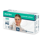 LUVA LATEX G C/PO CX C/100 UND