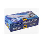 LUVA LATEX PP C/PO CX C/100 UND - BOMPACK