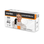 LUVA NITRILICA PRETA G CX C/100 UND - INOVEN